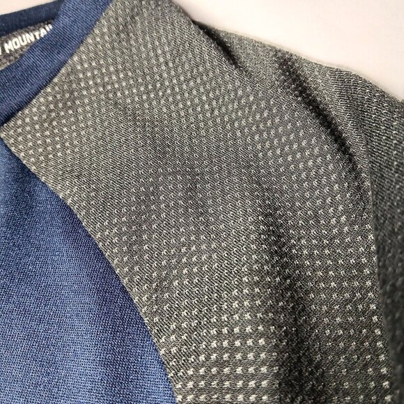 WVU Mountaineer Nation Shirt Nike Dri Fit Medium Long Sleeve West Virginia Blue - Picture 8 of 9